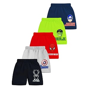 Kuchipoo Marvel Boys Regular Fit Cotton Shorts