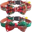 2 PackSet Christmas Snowflake Dog Collars Breakaway