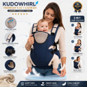 KUDOWHIRL 3 in 1 Baby Carrier Adjustable