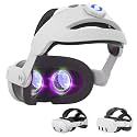 Kuject Design Comfort Head Strap Accessories for Quest 3S/Quest3, Elite Strap Replacement with Adjustable Hinge and Enlarged Head Support, VR Accessories Fit for Carrying Case
