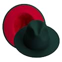 Women Men Wide Brim Fedora Hat