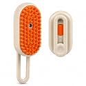 KUKKU TRADERS 4-in-1 Cat & Dog Grooming Mist Brush, USB Rechargeable Pet Grooming Brush with Fine Spray, Soft Silicone Comb Teeth, Pet Hair Remover Brush for Dogs & Cats, Long & Short Hair
