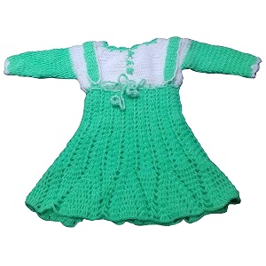 Kuku Hosiery Hand Made Woolen Girls Frocks
