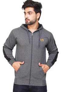 Kundan Full Sleeve Color Block Men Sweatshirt