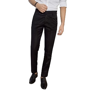 KUNDAN Slim Fit Men Polyester Viscose Blend