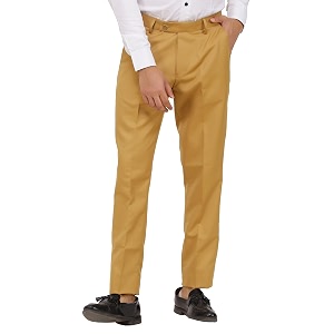 KUNDAN Slim Fit Men Polyester Viscose Blend