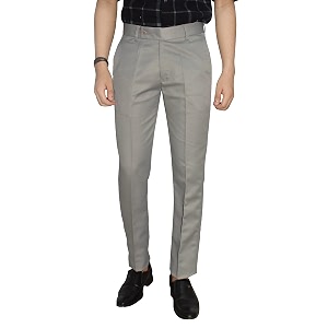 KUNDAN Slim Fit Men Polyester Viscose Blend