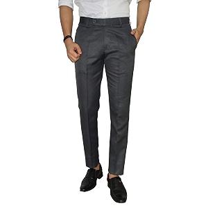 KUNDAN Slim Fit Men Polyester Viscose Blend