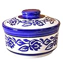 Kunhar Ceramic Donga with Lid, Ceramic Serving Donga, 450 Ml, 1 Piece, Blue