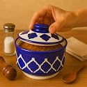 Multipurpose Ceramic Donga – Blue Star | 450 ML Lidded Serving Donga | Microwave &amp; Dishwasher Safe | Ideal for Gravy, Dal, Curry &amp; More