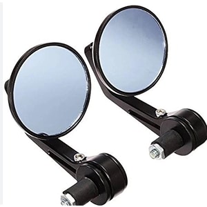 motorcycle handlebar mirrors side view edge mirrors universal fit for bikes round