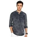 Kuons Avenue Men39s Denim Casual Short Kurta