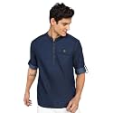 Kuons Avenue Men39s Denim Casual Short Kurta