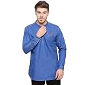 Kuons Avenue Men39s Denim Casual Short Kurta