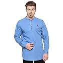 Kuons Avenue Men39s Denim Casual Short Kurta