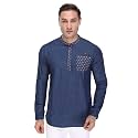 Kuons Avenue Men39s Short Denim Kurta 