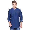 Kuons Avenue Men39s Denim Casual Short Kurta