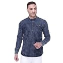 Kuons Avenue Men39s Tailored Fit Denim Kurta