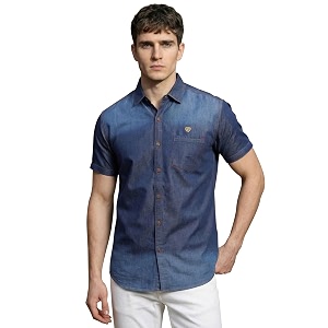 Kuons Avenue Mens Denim Casual Shirt