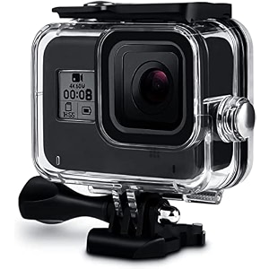 60m waterproof case for gopro hero 8 black protective housing underwater diving case shell with quick release mount accessories for go pro hero8 action camera