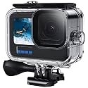 Waterproof Case 60M/196FT Underwater Protective Dive Housing Shell with Bracket Mount Accessories for Go Pro 11/10/9 Action Camera