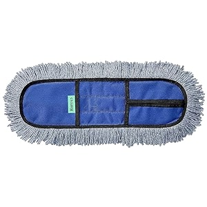 kuroxo wet and dry mop refill pads for 24 inch mop only  easy to use floor cleaning  home  office  hotels  hospitals  fit for 24 inch mop only blue pack of 1