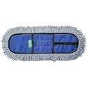 Kuroxo Wet and Dry Mop Refill Pads for 24 inch mop only | Easy to Use Floor Cleaning | Home | Office | Hotels | Hospitals | Fit for 24 inch mop only (Blue) (Pack of 1)