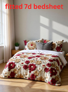 KURRY HOME FURNISHING Cotton King Fitted Elastic