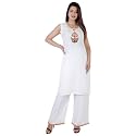 Kurta and Plazo Set Rayon Embroidered