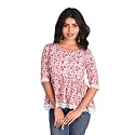 KURTARI Womens Cotton Floral Anarkali Kurti Top