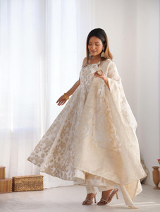 KURTIBELLA Printed Anarkali Kurta Bottom Dupatta