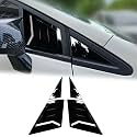 Kurtz Front Side Window Louvers for 9th Gen Honda Civic Sedan 2012 2013 2014 2015 Triangular Window Glass Blinds Air Vent Scoop Shades Cover Blinds Trim Sport Accessories ABS Bright Black 2PCS