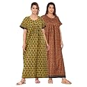 Kuruti B Sheets Cotton Nighty for Women