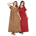 Kuruti B Sheets Cotton Nighty for Women
