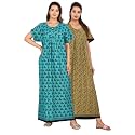 Kuruti B Sheets Cotton Nighty for Women