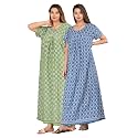Kuruti B Sheets Cotton Nighty for Women