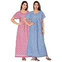 Kuruti B Sheets Cotton Nighty for Women