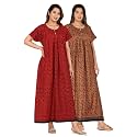 Kuruti B Sheets Cotton Nighty for Women