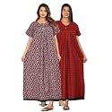 Kuruti B Sheets Cotton Nighty for Women