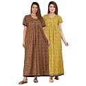 Kuruti B Sheets Cotton Nighty for Women