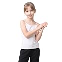 Kurve Girl’s Sleeveless Tank Top – Stretch Undershirts Cami Camisole, UV Protective Fabric, Rated UPF 50+ (Made in USA)