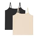Kurve Girl’s Sleeveless Tank Top – Stretch Undershirts Cami Camisole, UV Protective Fabric, Rated UPF 50+ (Made in USA)