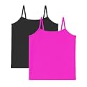 Kurve Girl’s Sleeveless Tank Top – Stretch Undershirts Cami Camisole, UV Protective Fabric, Rated UPF 50+ (Made in USA)
