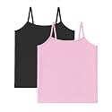 Kurve Girl’s Sleeveless Tank Top – Stretch Undershirts Cami Camisole, UV Protective Fabric, Rated UPF 50+ (Made in USA)