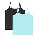 Kurve Girl’s Sleeveless Tank Top – Stretch Undershirts Cami Camisole, UV Protective Fabric, Rated UPF 50+ (Made in USA)