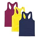 Kurve Premium Girls Seamless Supersoft Wide Strap Comfortable Racerback Tank (Made with Love in The USA)