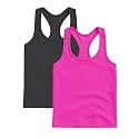 Kurve Premium Girls Seamless Supersoft Wide Strap Comfortable Racerback Tank (Made with Love in The USA)