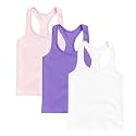 Kurve Premium Girls Seamless Supersoft Wide Strap Comfortable Racerback Tank (Made with Love in The USA)
