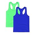 Kurve Premium Girls Seamless Supersoft Wide Strap Comfortable Racerback Tank (Made with Love in The USA)