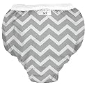 Kushies Baby Waterproof Training Pant (33-38 Pounds), Grey Chevron, Large